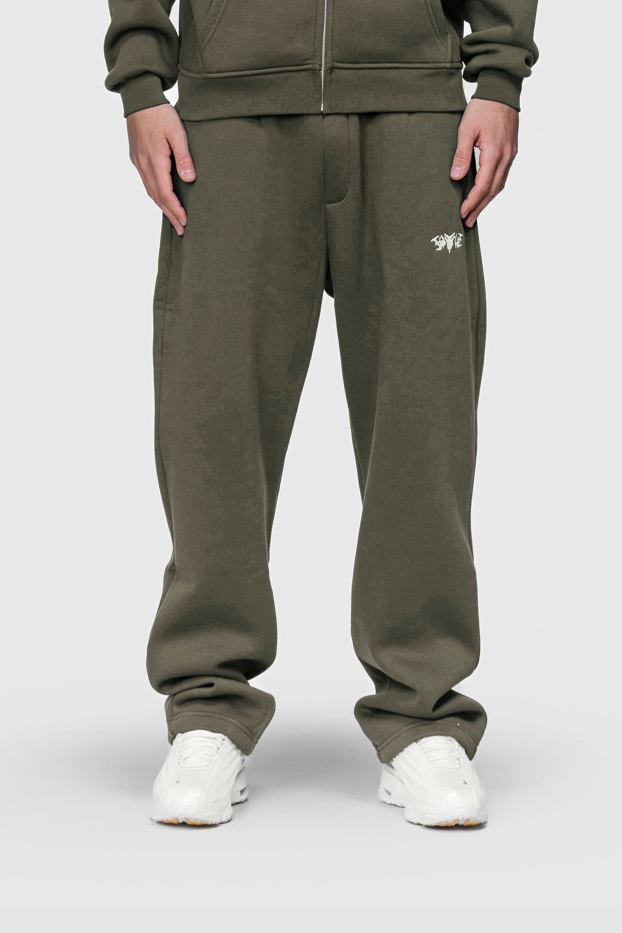 Basic Zipped Olive Set
