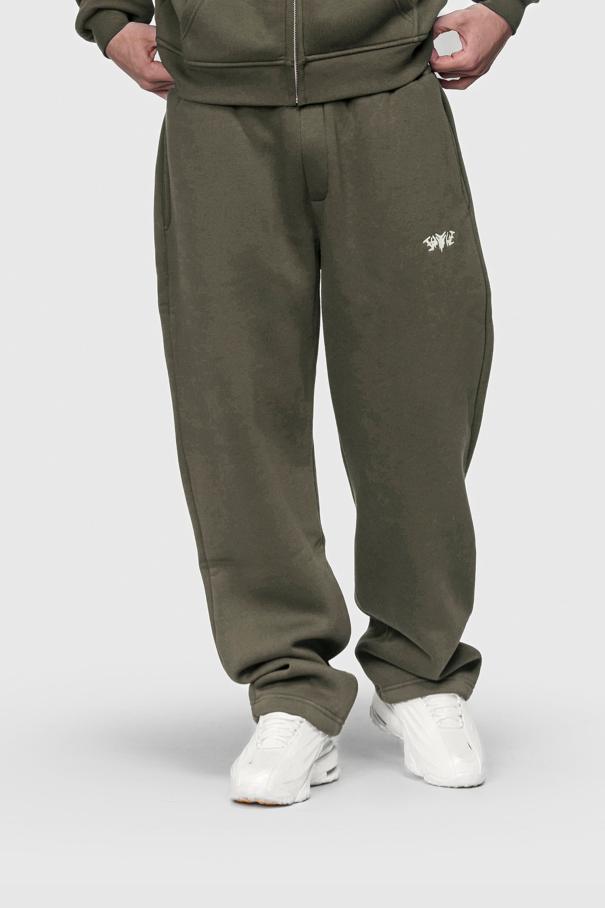 Basic Zipped Olive Set