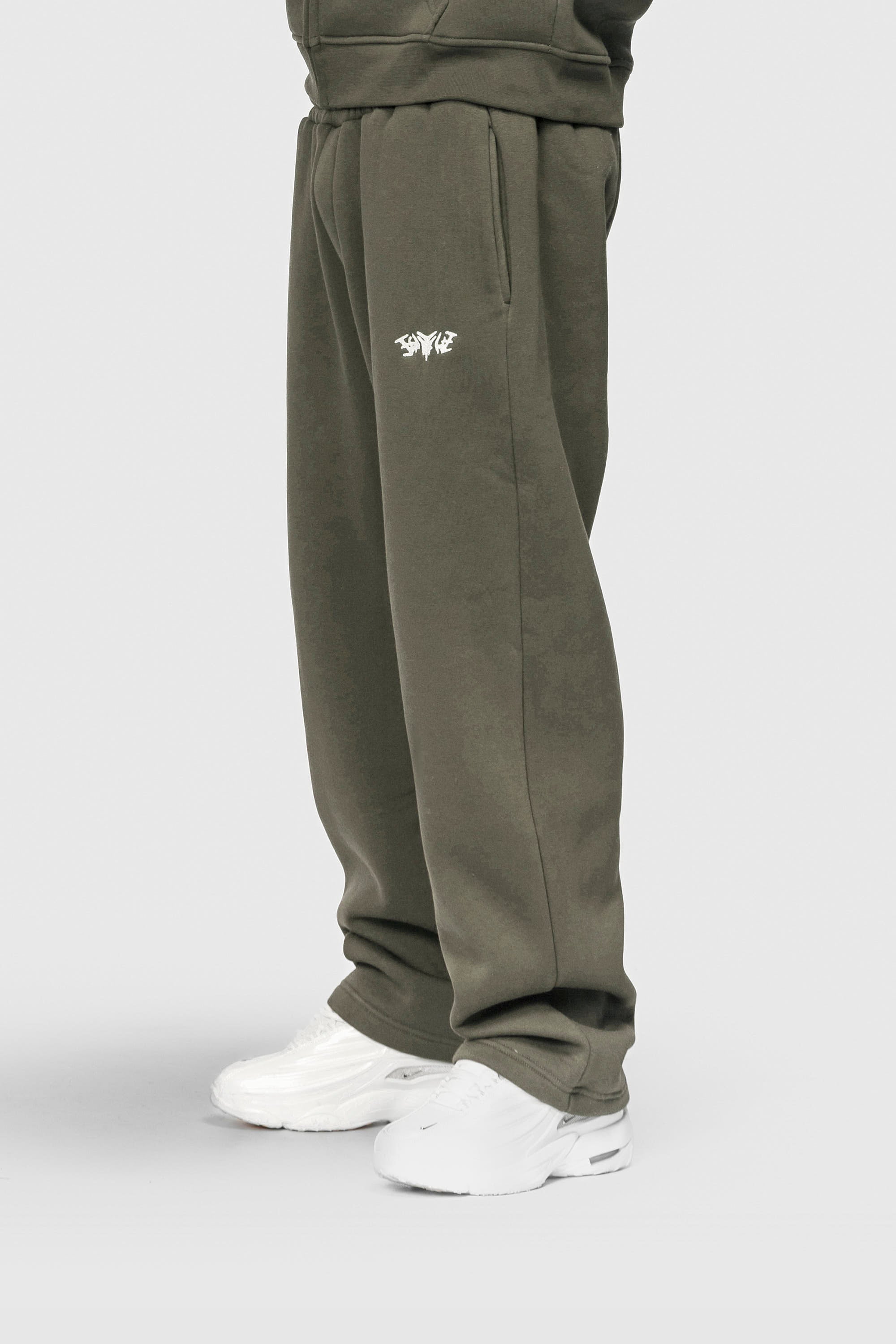 Basic Zipped Olive Set
