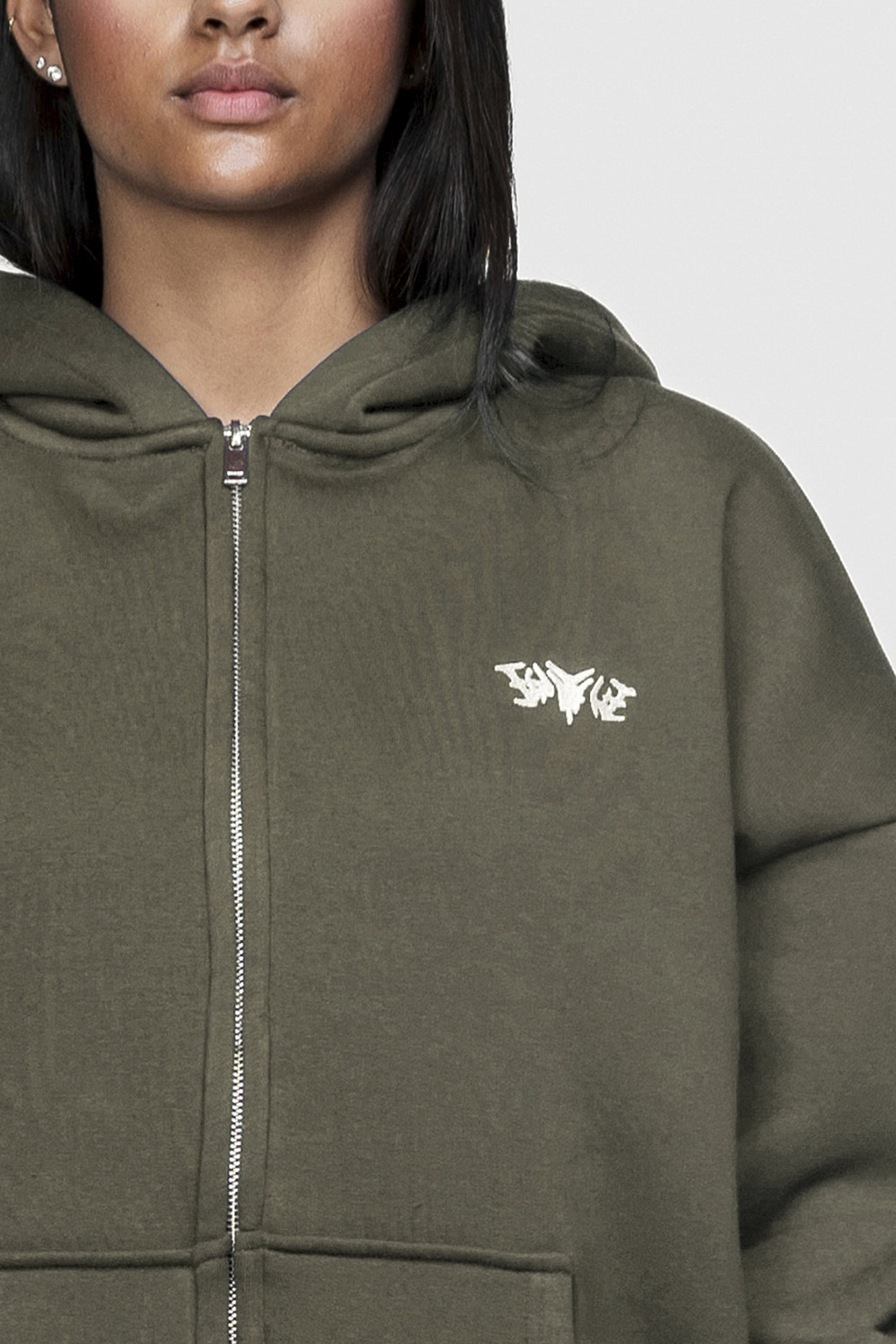 Basic Zipped Olive Set
