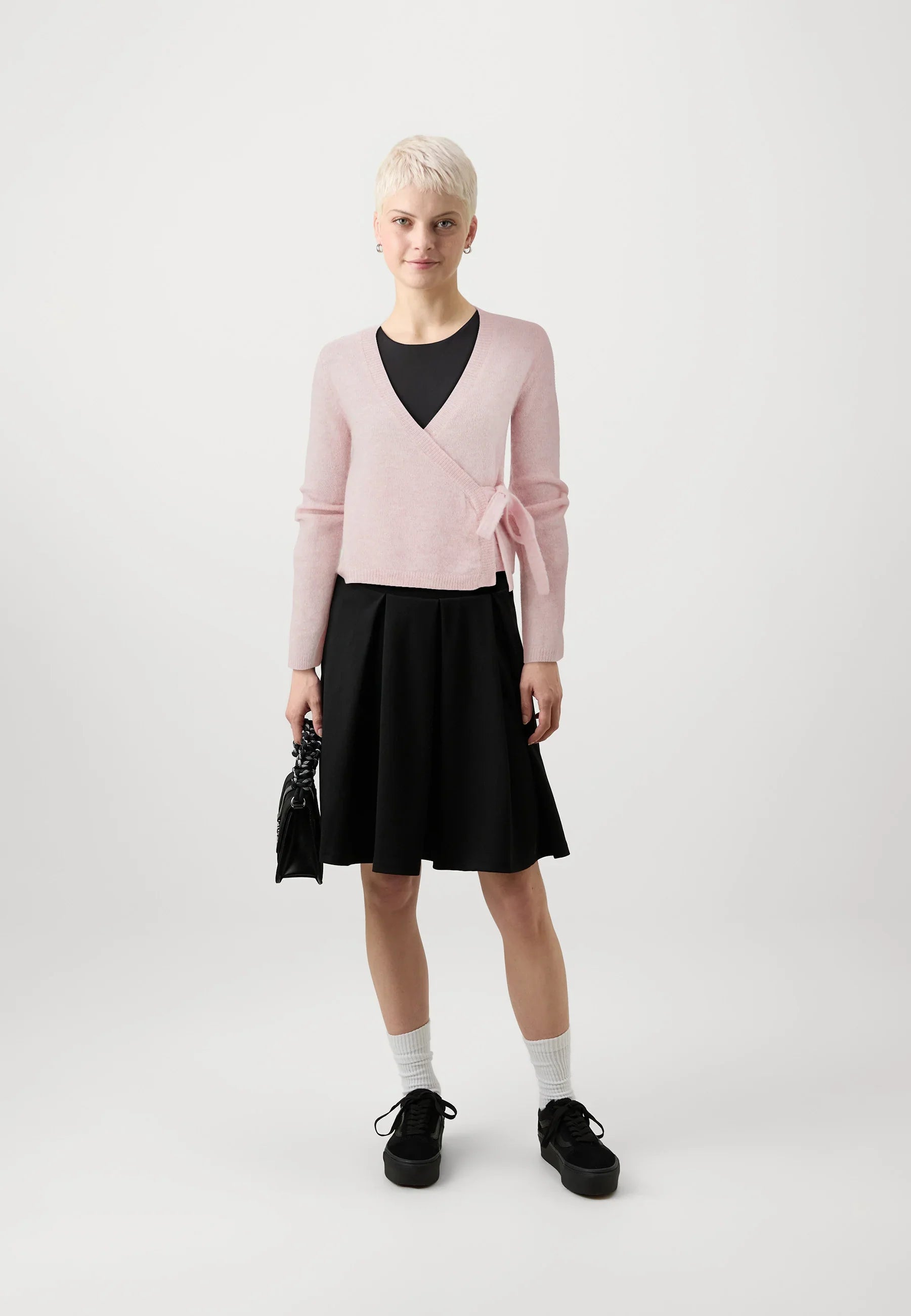 Blush Wrap Knit Top